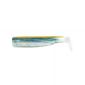   FIIISH 3pcs corps de 120mm - couleur Orange/Blue Leurre souple en plastique