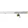 Black Cat Hard Core Combo Spin Rod 2,40m 20-200gr Canne à lancer 2 pièces avec moulinet Black Passion FD 50 et ligne