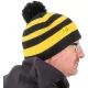 Black Cat Bobble Hat Bonnet Tricoté