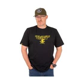 Black Cat Logo vieilli Tee-shirt noir 3XL