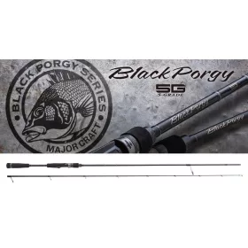   Major Craft Blackporgy 5G BPSS-782M Fast 2,38m 4-20gr Canne à pêche spinning 2 brins