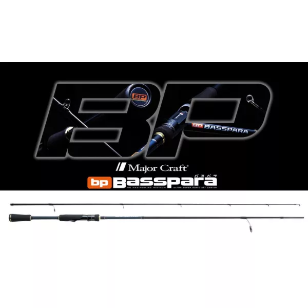 Major Craft Basspara BXS-662M R,Fast 1,98m 5,2-14gr Canne à pêche à spinning 2 pièces