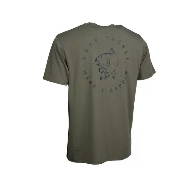Nash Make It Happen Carp Logo T Shirt Vert Taille S