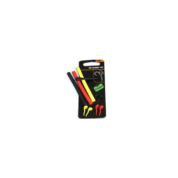 Fox EDGES™ Zig Aligna™ - Kit (rouge/jaune/noir) Adaptateur d'hameçon