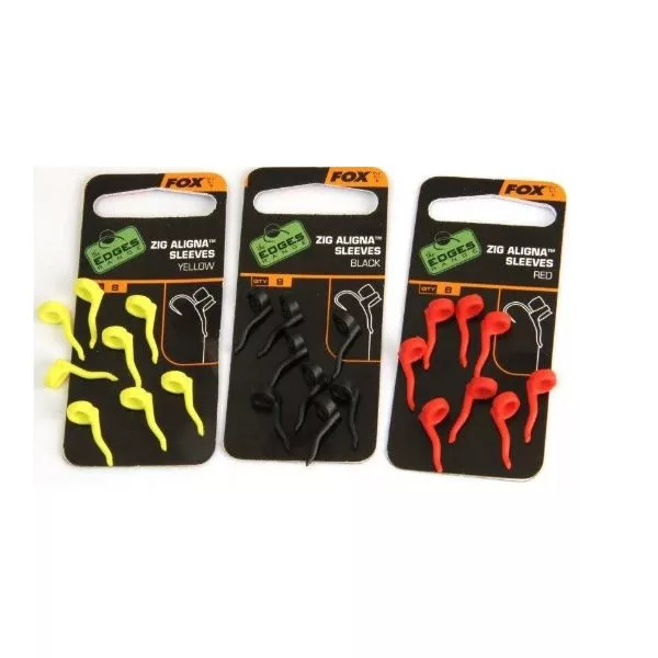 Fox EDGES™ Zig Aligna™ - Zig Aligna Sleeve - Adaptateur d'hameçon noir