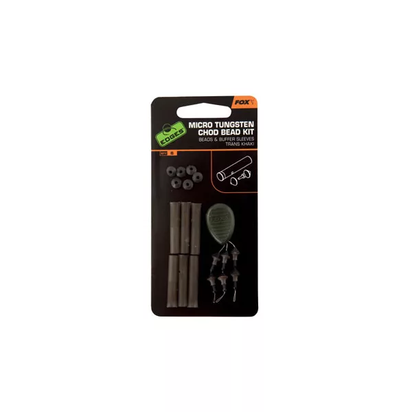 Fox EDGES™ Kit de perles Micro Chod - Trans Khaki Kit de perles en caoutchouc