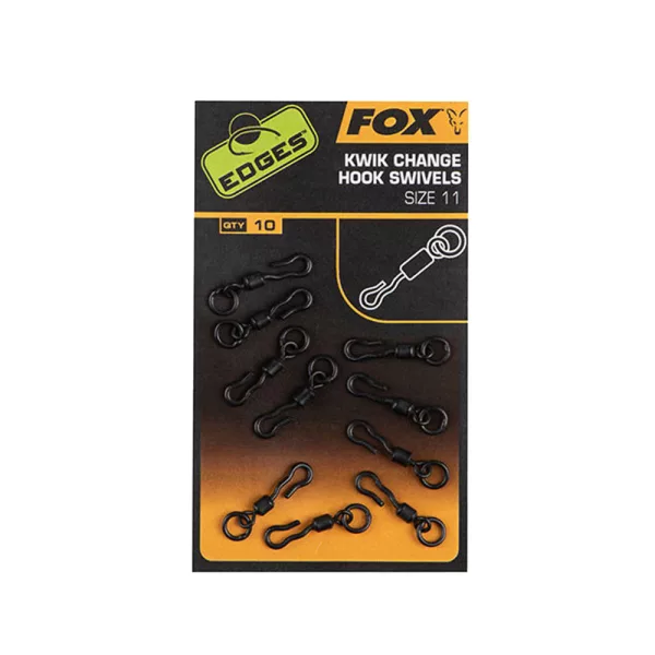 Fox Edges Kwik Change Hook Swivels Émerillon 11x10