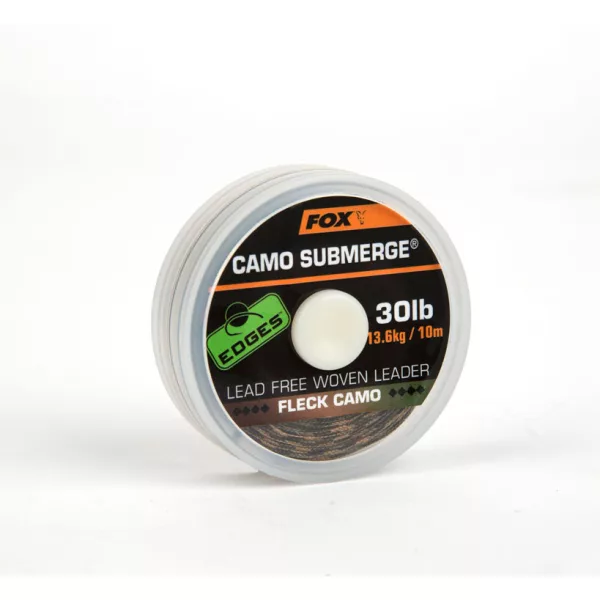 Fox EDGES™ Submerge Camo Leader Submerge Fleck Camo 30lb - 10m Tresse
