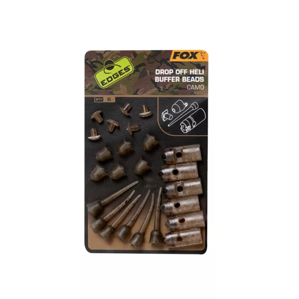 Fox EDGES™ Camo Drop Off Heli Buffer Bead Kit Camo Drop Off Heli Buffer Bead Kit x 6 Butée