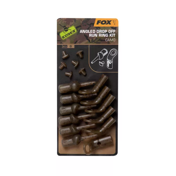 Fox EDGES™ Camo Angled Drop Off Run Ring Kit Clip de plomb