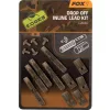 Fox Camo Inline Lead Drop Off Kits Kit x5 Clip de plomb