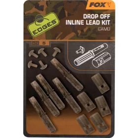 Fox Camo Inline Lead Drop Off Kits Kit x5 Clip de plomb