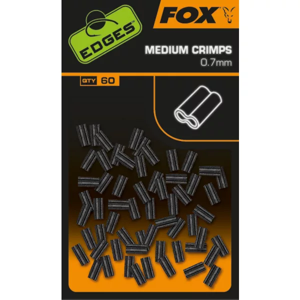 Fox Edges Tube à Sertir Moyen 0,7mm 60pcs