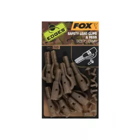 Fox Edges Camo Clip à plomb 7, 10 pièces