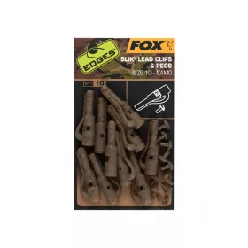 Fox Edges Camo Clip à plomb 10, 10 pièces