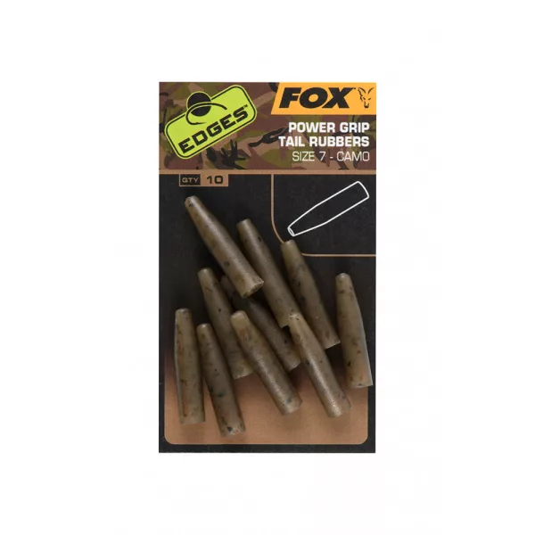 Fox Edges Camo 7 Manchon en caoutchouc 10 pièces
