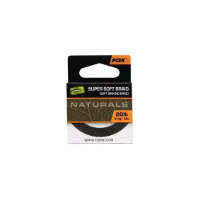   Fox Edges Naturals Super Soft Braid Tresse de bas de ligne 20lb 20m