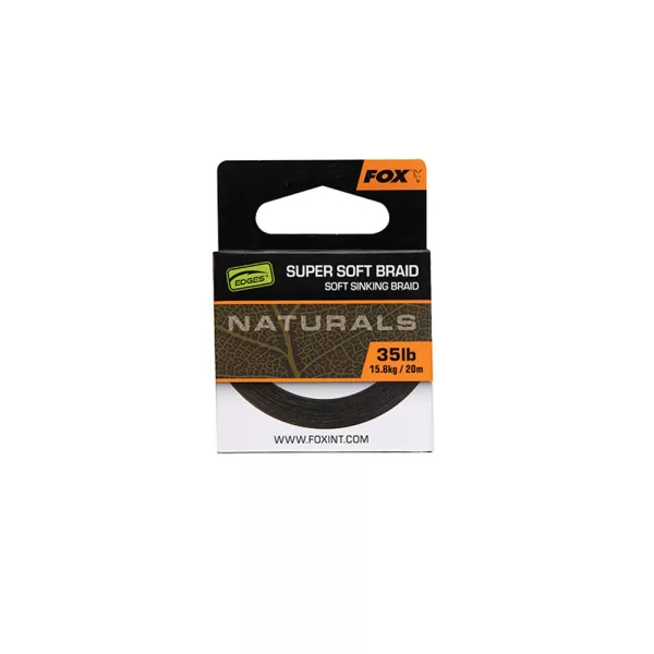 Fox Edges Naturals Super Soft Braid Bas de ligne tressé 35lb 20m
