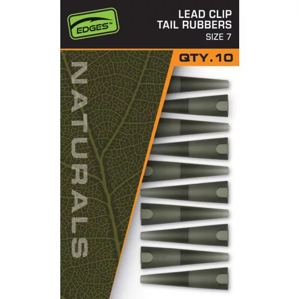 Fox Edges Naturals 7 Lead Clip Tail Rubber Manchon en caoutchouc