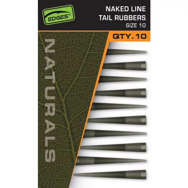 Fox Edges Naturals 10 Naked Line Tail Rubbers Manchon en caoutchouc