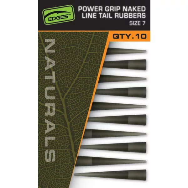 Fox Edges Naturals Power Grip Naked Line Tail Rubbers 7 Manchon en caoutchouc