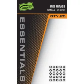 Fox Edges 2,5mm Petits anneaux métalliques 25 pièces