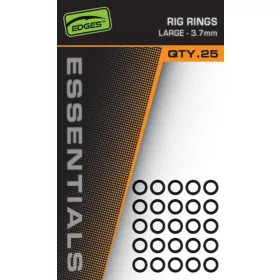 Fox Edges 3,7mm Grands anneaux métalliques 25 pièces
