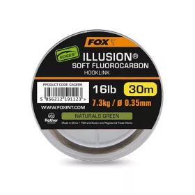   Fox Illusion Soft Naturals Green Fluorocarbon Bas de ligne 0,35mm 30m