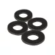 Fox Black Label Leather Washers Rondelles en Cuir 4 pièces