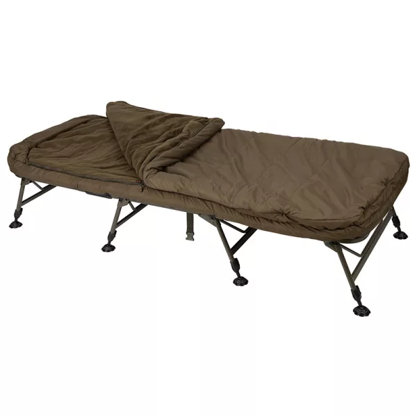 Fox Flatliner MF8 All Season System & Bed Lit de pêche avec sac de couchage