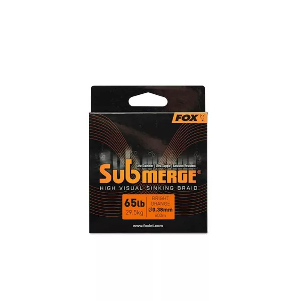 Fox Submerge Narancssáraga Süllyedő Fonott Főzsinór 38mm 600m