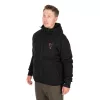 Fox Collection Noir-Orange Sherpa Sweat à capuche L
