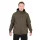 Fox Collection Sherpa Sweat à capuche Vert-Noir Veste thermique S