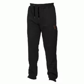 Fox Collection Pantalon de jogging Sherpa Noir-Orange L