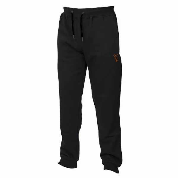 Fox Collection Pantalon de jogging Sherpa Noir-Orange 2XL