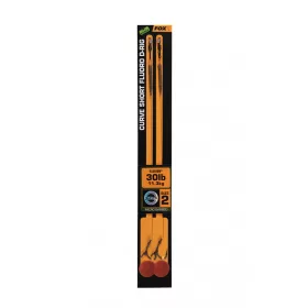   Fox Edges Courbe Court Fluoro D-Rig 2 - 30lb Illusion x 2 Hameçon monté