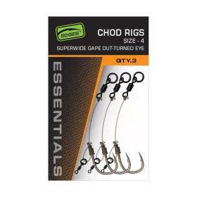   Fox Edges SWGO Chod Rig Hameçon monté barbelé à 5 yeux 3 pièces