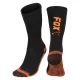 Fox Collection Thermolite Chaussettes Longues Noir-Orange 44-47