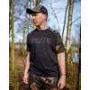 Fox Outline T-shirt Noir Camo S