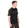 Fox Outline T-shirt Noir Camo 3XL