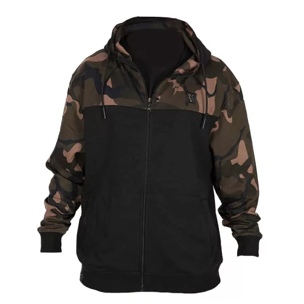 Fox LW Sweat à capuche zippé fendu Noir-Camo M