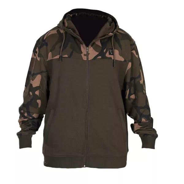 Fox LW Sweat à capuche zippé fendu Kaki-Camo S