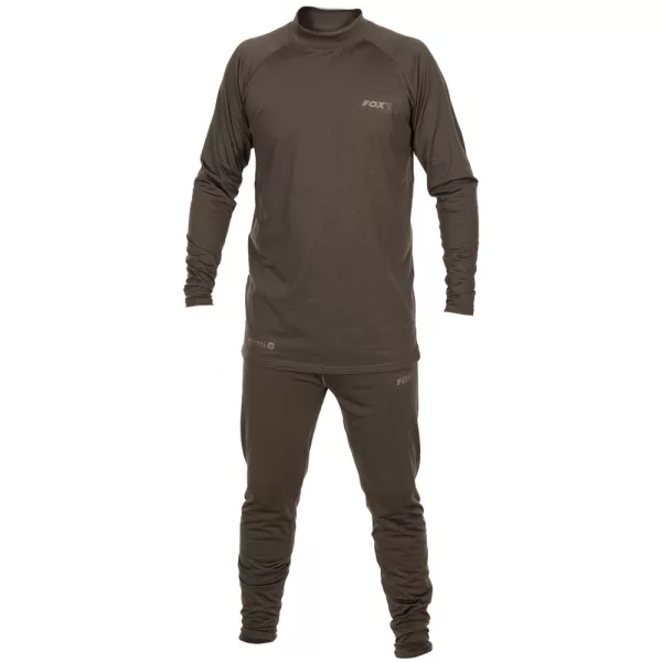 Fox Couche de base thermique Ensemble de sous-vêtements thermiques S