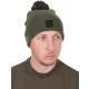 Fox Collection Bobble Hat Vert-Noir Bonnet à pompon
