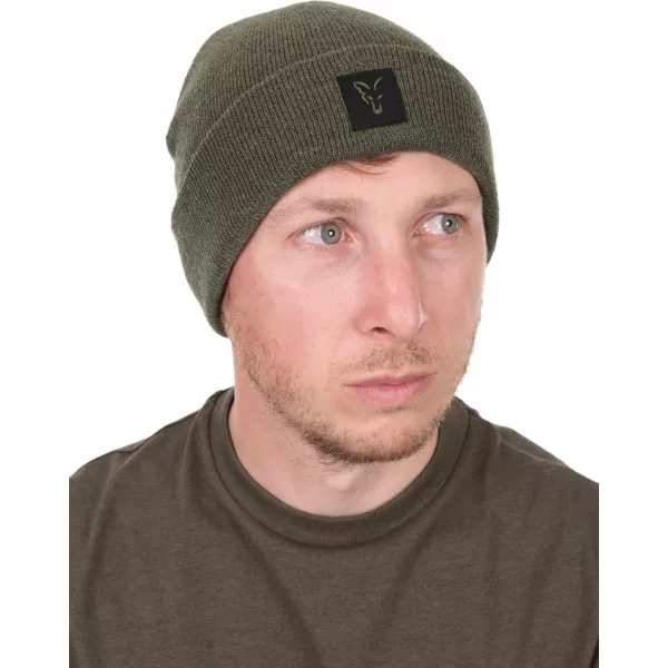 Fox Collection Beanie Vert-Noir Bonnet