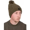 Fox Bonnet à pompon tricoté Kaki