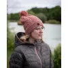 Fox Womens Knitted Bobble Bonnet à pompon pour femme