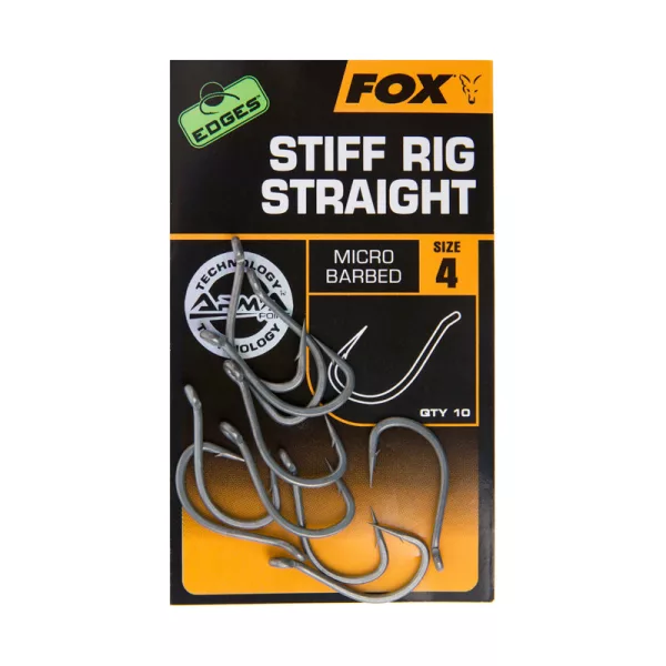 Fox EDGES™ Stiff Rig Straight - Hameçon Taille 5