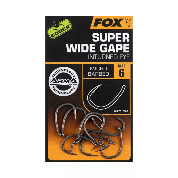 Fox Edges Armapoint 4 Hameçon Carpe Barbelé, Œillet 10pcs