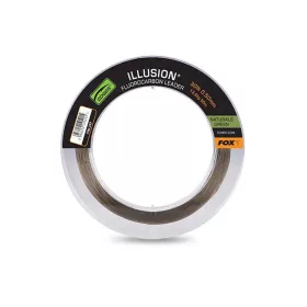  Fox Illusion Leader Fil de pêche Fluorocarbone Vert Naturel 0,50mm 50m